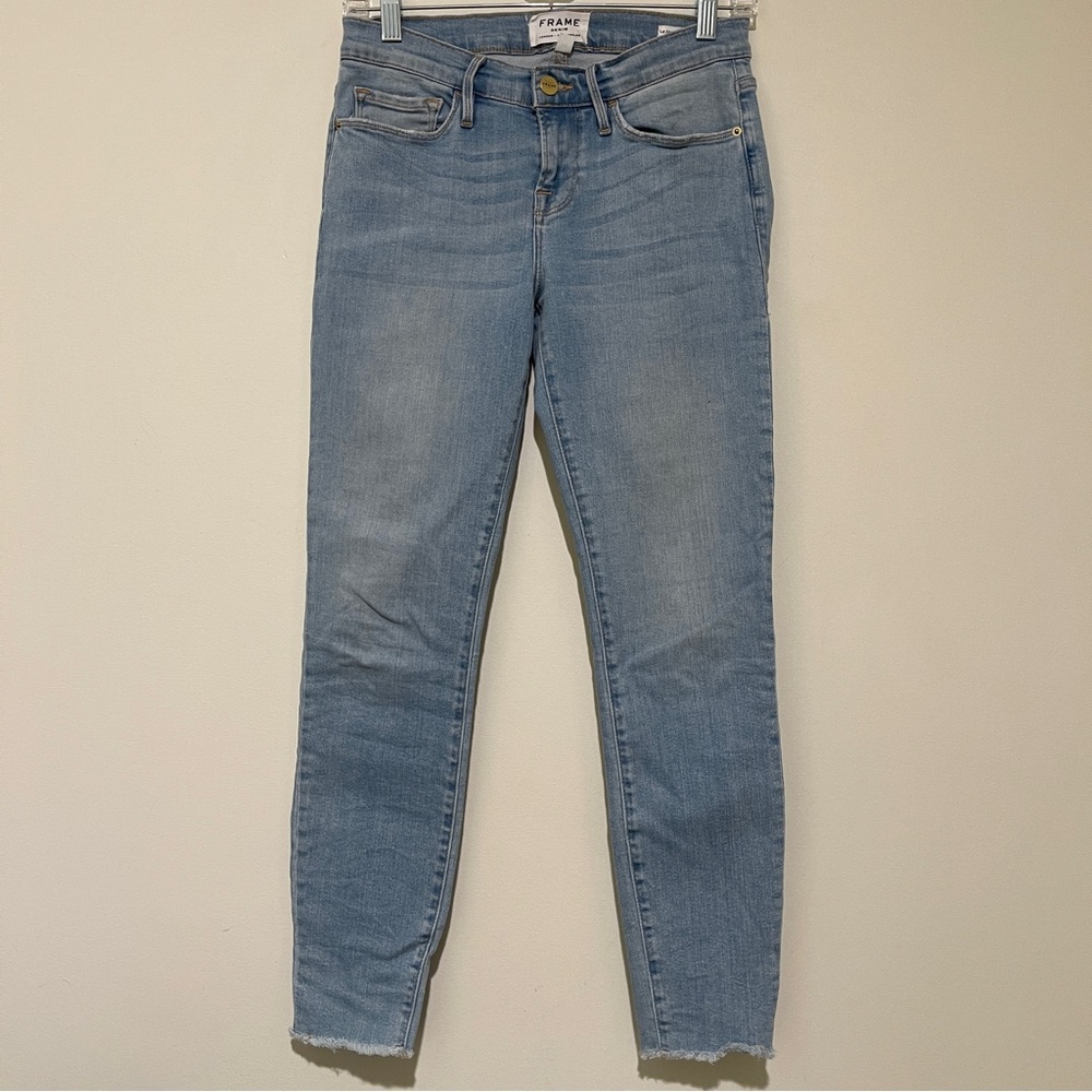 Frame Denim Women's Light Blue Skinny Jeans, size 26